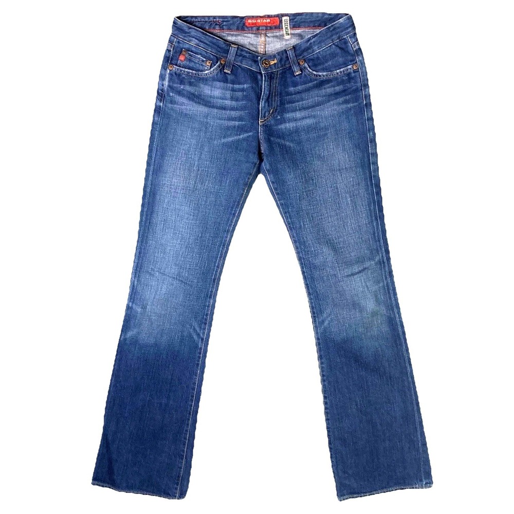Vtg Big Star Legendary Bootcut Jeans Womens 27R 27 Flare Cotton Denim Pant 30x32